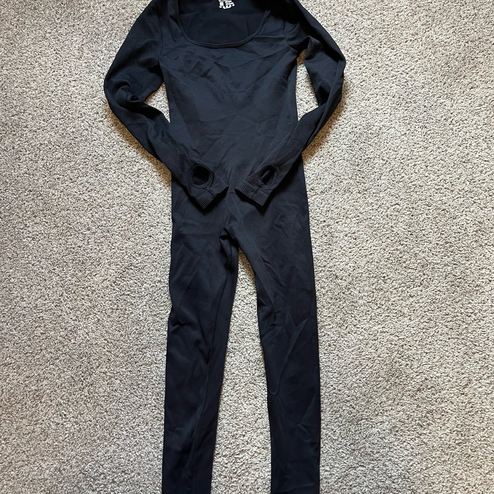 Black Long Sleeve Jumpsuit